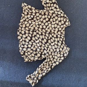 River Island Daisy Print Crop Top